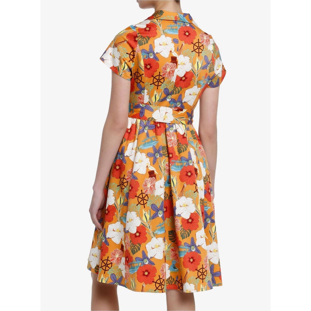 Her Universe Disney Jungle Cruise Retro Print Dress Exclusive Size‎ L 14/16 - Picture 2 of 12